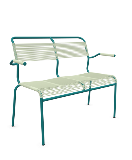 Schaffner <i data-tl='85B72554>Säntis</i> Bank Spaghetti 2-Sitzer mit Armlehnen
