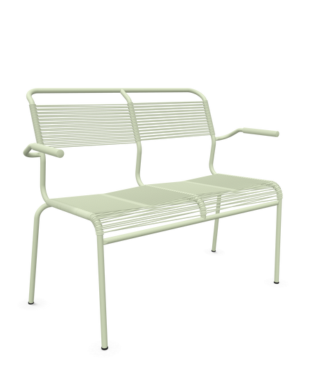 Schaffner <i data-tl='85B72554>Säntis</i> Bank Spaghetti 2-Sitzer mit Armlehnen