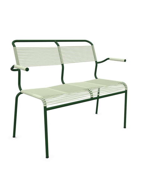 Schaffner <i data-tl='85B72554>Säntis</i> Bank Spaghetti 2-Sitzer mit Armlehnen