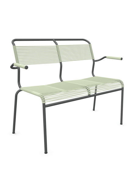Schaffner <i data-tl='85B72554>Säntis</i> Bank Spaghetti 2-Sitzer mit Armlehnen