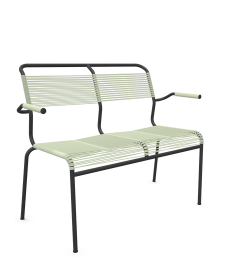 Schaffner <i data-tl='85B72554>Säntis</i> Bank Spaghetti 2-Sitzer mit Armlehnen