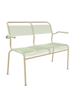 Schaffner Säntis Banc Spaghetti 2 places avec accoudoirs
