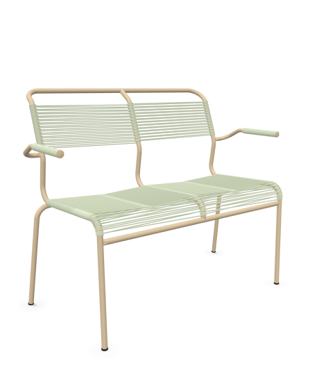 Schaffner <i data-tl='85B72554>Säntis</i> Bank Spaghetti 2-Sitzer mit Armlehnen