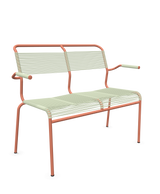 Schaffner Säntis Banc Spaghetti 2 places avec accoudoirs