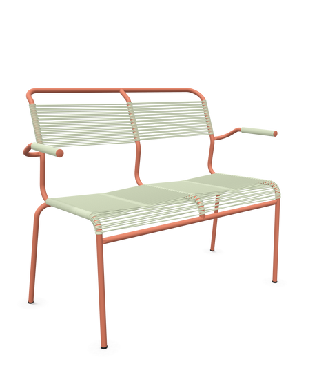 Schaffner <i data-tl='85B72554>Säntis</i> Bank Spaghetti 2-Sitzer mit Armlehnen