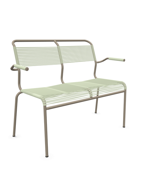 Schaffner <i data-tl='85B72554>Säntis</i> Bank Spaghetti 2-Sitzer mit Armlehnen