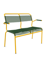 Schaffner Säntis Banc Spaghetti 2 places avec accoudoirs