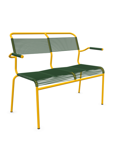 Schaffner <i data-tl='85B72554>Säntis</i> Bank Spaghetti 2-Sitzer mit Armlehnen