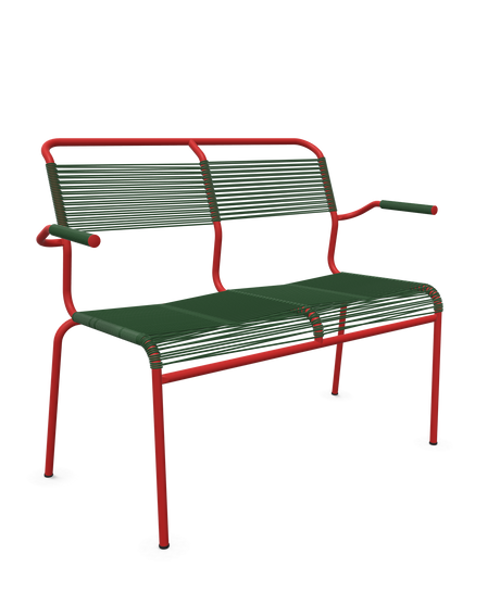 Schaffner <i data-tl='85B72554>Säntis</i> Bank Spaghetti 2-Sitzer mit Armlehnen