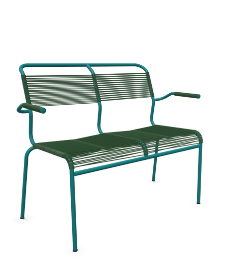 Schaffner <i data-tl='85B72554>Säntis</i> Bank Spaghetti 2-Sitzer mit Armlehnen