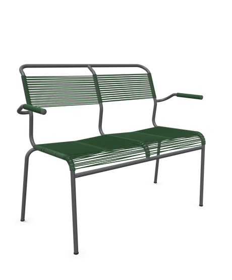 Schaffner <i data-tl='85B72554>Säntis</i> Bank Spaghetti 2-Sitzer mit Armlehnen