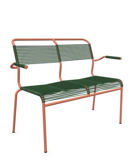Schaffner <i data-tl='85B72554>Säntis</i> Bank Spaghetti 2-Sitzer mit Armlehnen