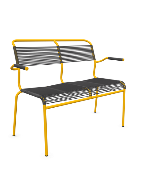 Schaffner <i data-tl='85B72554>Säntis</i> Bank Spaghetti 2-Sitzer mit Armlehnen