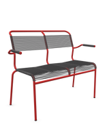Schaffner Säntis Banc Spaghetti 2 places avec accoudoirs