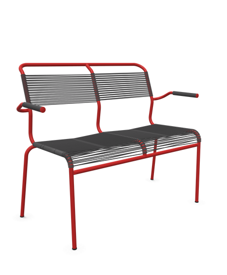 Schaffner <i data-tl='85B72554>Säntis</i> Bank Spaghetti 2-Sitzer mit Armlehnen