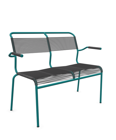 Schaffner <i data-tl='85B72554>Säntis</i> Bank Spaghetti 2-Sitzer mit Armlehnen