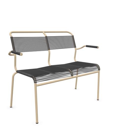 Schaffner <i data-tl='85B72554>Säntis</i> Bank Spaghetti 2-Sitzer mit Armlehnen