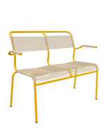 Schaffner Säntis Banc Spaghetti 2 places avec accoudoirs