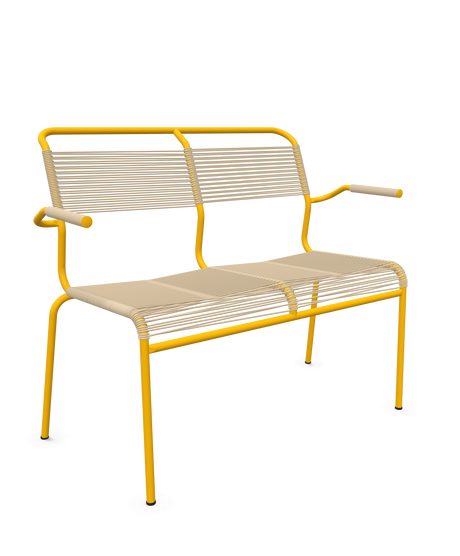 Schaffner <i data-tl='85B72554>Säntis</i> Bank Spaghetti 2-Sitzer mit Armlehnen