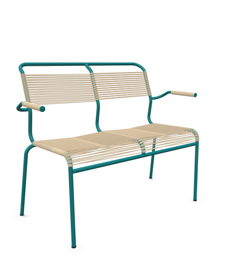 Schaffner <i data-tl='85B72554>Säntis</i> Bank Spaghetti 2-Sitzer mit Armlehnen
