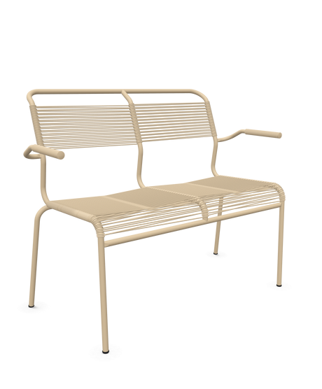 Schaffner <i data-tl='85B72554>Säntis</i> Bank Spaghetti 2-Sitzer mit Armlehnen