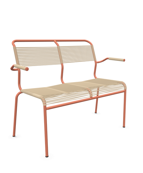 Schaffner <i data-tl='85B72554>Säntis</i> Bank Spaghetti 2-Sitzer mit Armlehnen