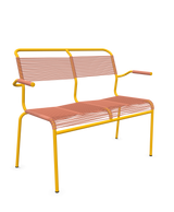 Schaffner Säntis Banc Spaghetti 2 places avec accoudoirs