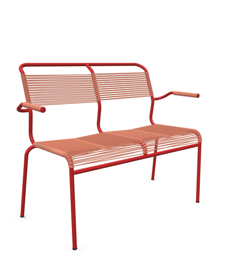 Schaffner <i data-tl='85B72554>Säntis</i> Bank Spaghetti 2-Sitzer mit Armlehnen