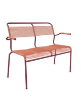 Schaffner Säntis Banc Spaghetti 2 places avec accoudoirs
