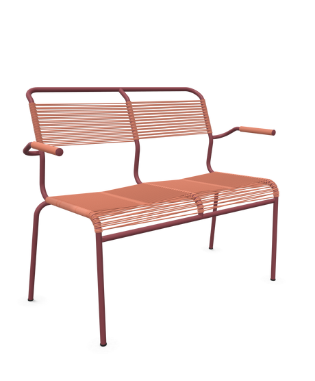 Schaffner <i data-tl='85B72554>Säntis</i> Bank Spaghetti 2-Sitzer mit Armlehnen