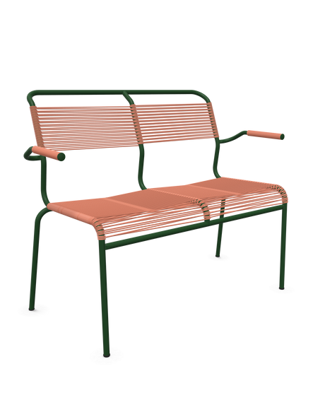 Schaffner <i data-tl='85B72554>Säntis</i> Bank Spaghetti 2-Sitzer mit Armlehnen