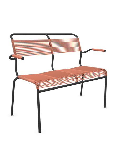 Schaffner <i data-tl='85B72554>Säntis</i> Bank Spaghetti 2-Sitzer mit Armlehnen