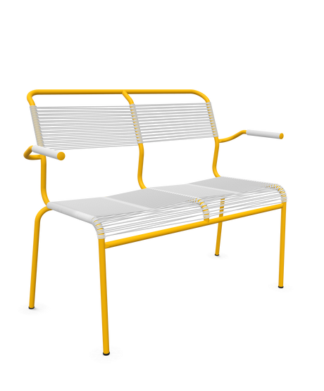 Schaffner <i data-tl='85B72554>Säntis</i> Bank Spaghetti 2-Sitzer mit Armlehnen