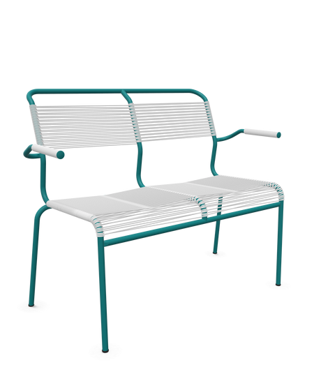 Schaffner <i data-tl='85B72554>Säntis</i> Bank Spaghetti 2-Sitzer mit Armlehnen