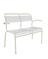 Schaffner Säntis Banc Spaghetti 2 places avec accoudoirs