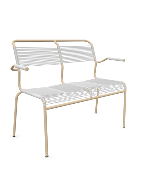 Schaffner <i data-tl='85B72554>Säntis</i> Bank Spaghetti 2-Sitzer mit Armlehnen