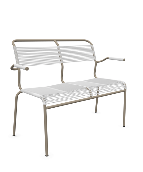 Schaffner <i data-tl='85B72554>Säntis</i> Bank Spaghetti 2-Sitzer mit Armlehnen