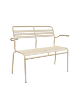 Schaffner Säntis Banc à lattes 2 places avec accoudoirs