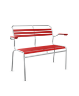 Schaffner Säntis Banc à lattes 2 places avec accoudoirs