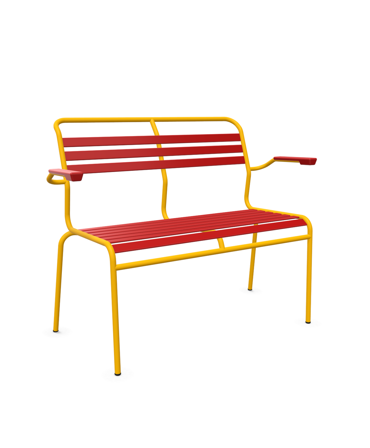 Schaffner Säntis Banc à lattes 2 places avec accoudoirs