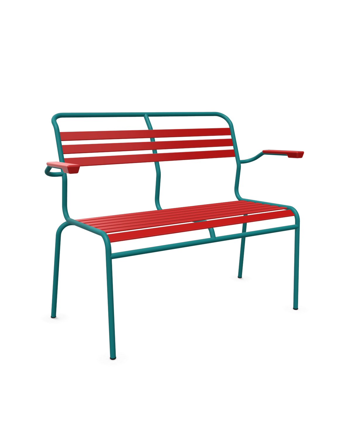 Schaffner Säntis Banc à lattes 2 places avec accoudoirs