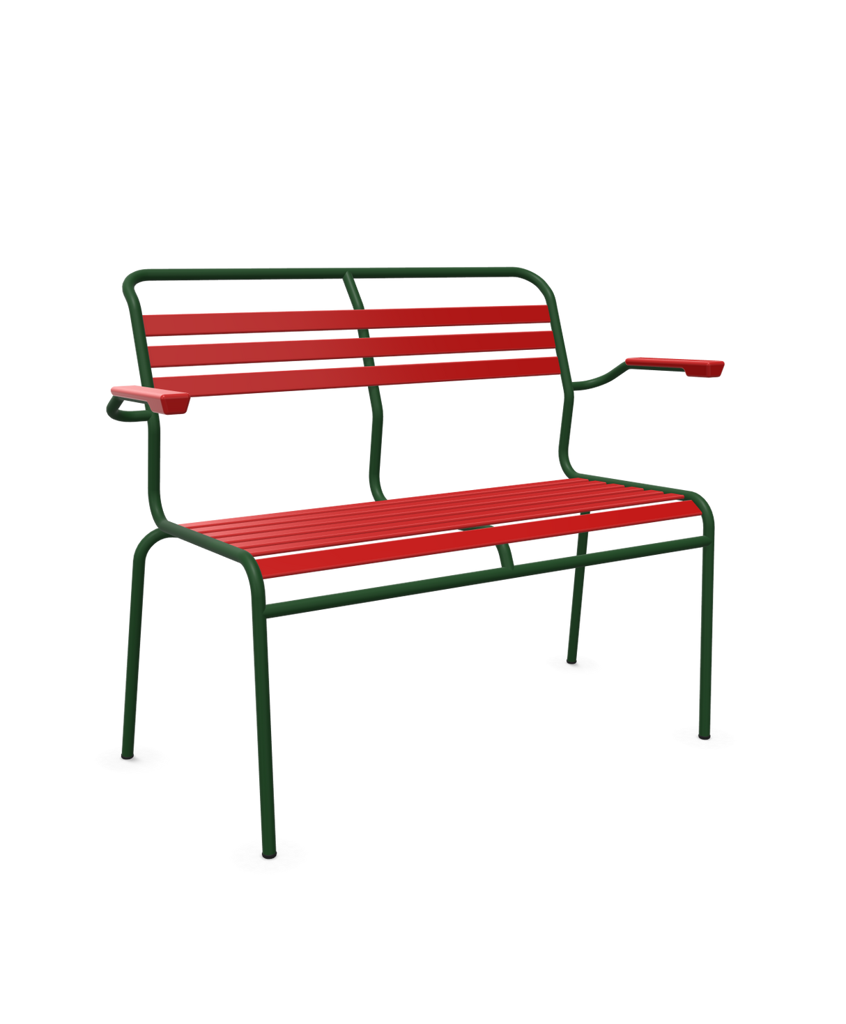 Schaffner Säntis Banc à lattes 2 places avec accoudoirs