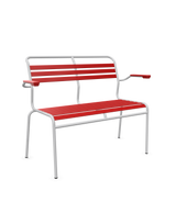 Schaffner Säntis Banc à lattes 2 places avec accoudoirs