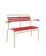 Schaffner Säntis Banc à lattes 2 places avec accoudoirs