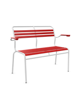 Schaffner Säntis Banc à lattes 2 places avec accoudoirs