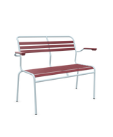 Schaffner Säntis Banc à lattes 2 places avec accoudoirs