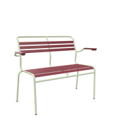 Schaffner Säntis Banc à lattes 2 places avec accoudoirs