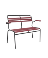 Schaffner Säntis Banc à lattes 2 places avec accoudoirs