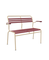 Schaffner Säntis Banc à lattes 2 places avec accoudoirs