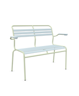 Schaffner Säntis Banc à lattes 2 places avec accoudoirs